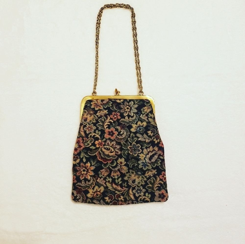 Vintage 1950's HL USA Tapestry Bag